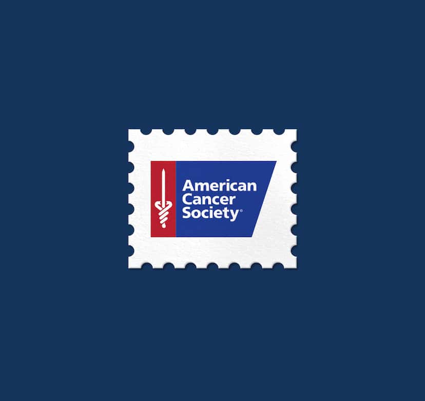 Stamp with American Cancer Society Logo