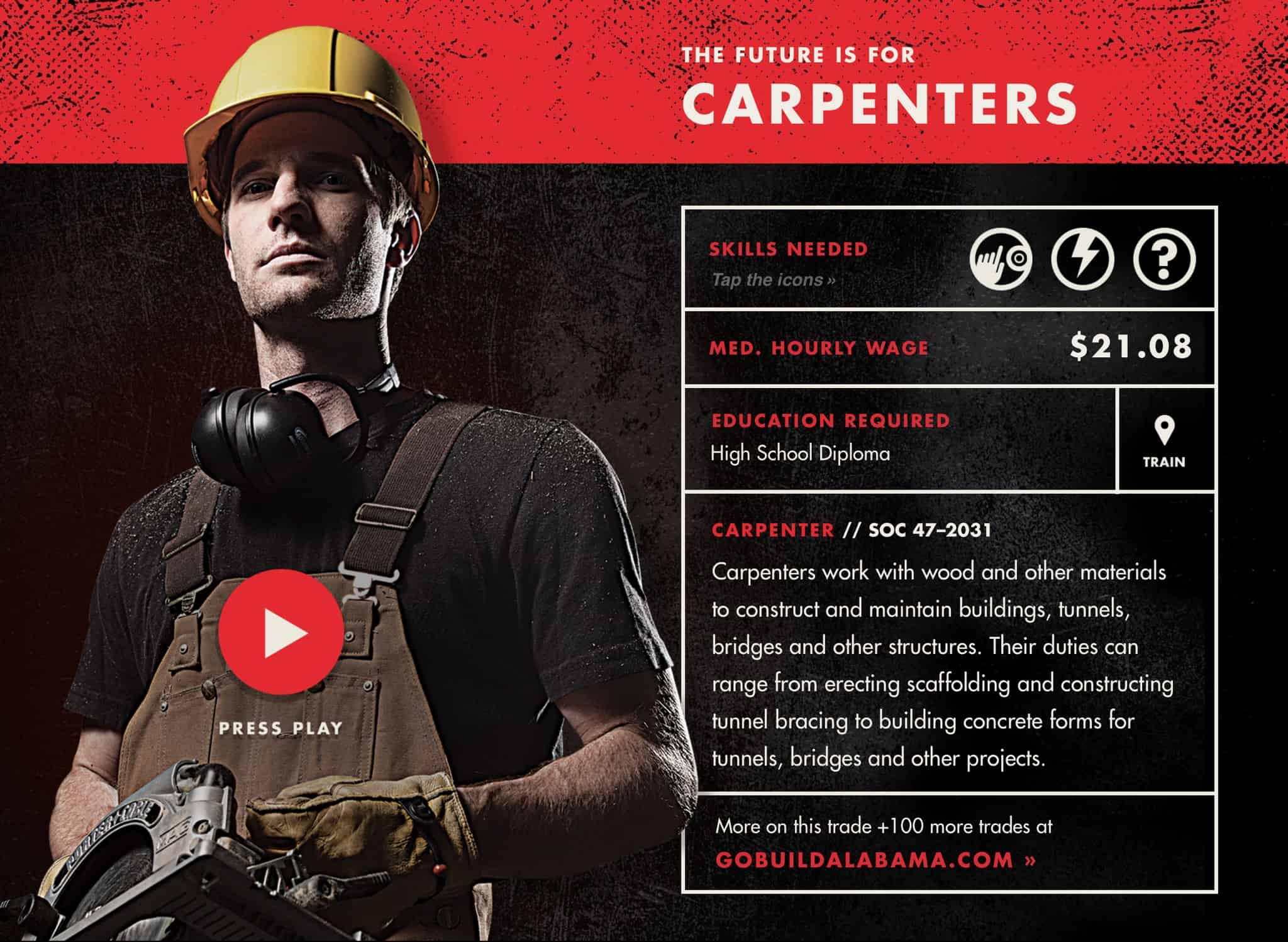 Go Build Trade Profile - Carpenter