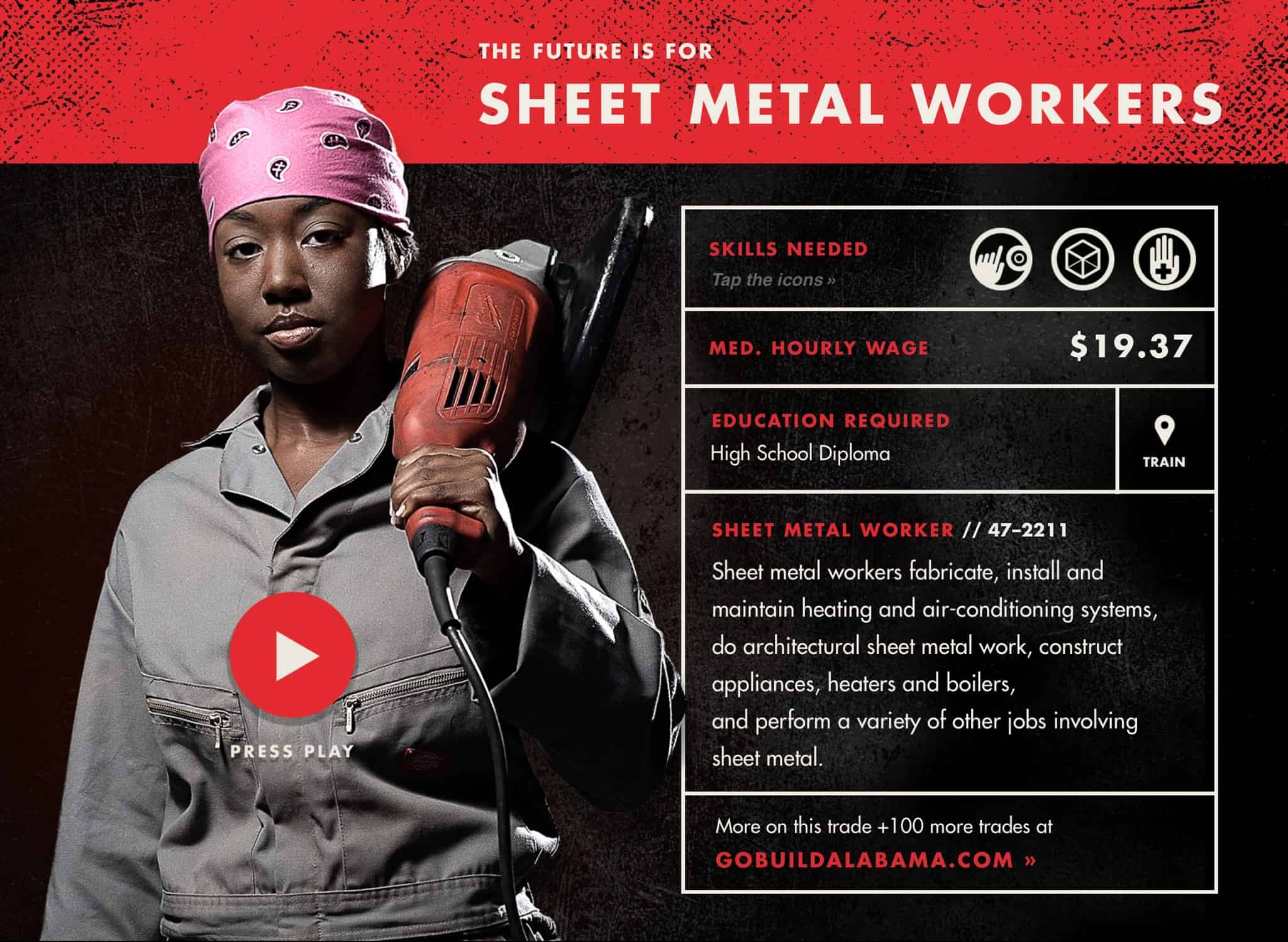 Go Build Trade Profile - Sheet Metal Worker