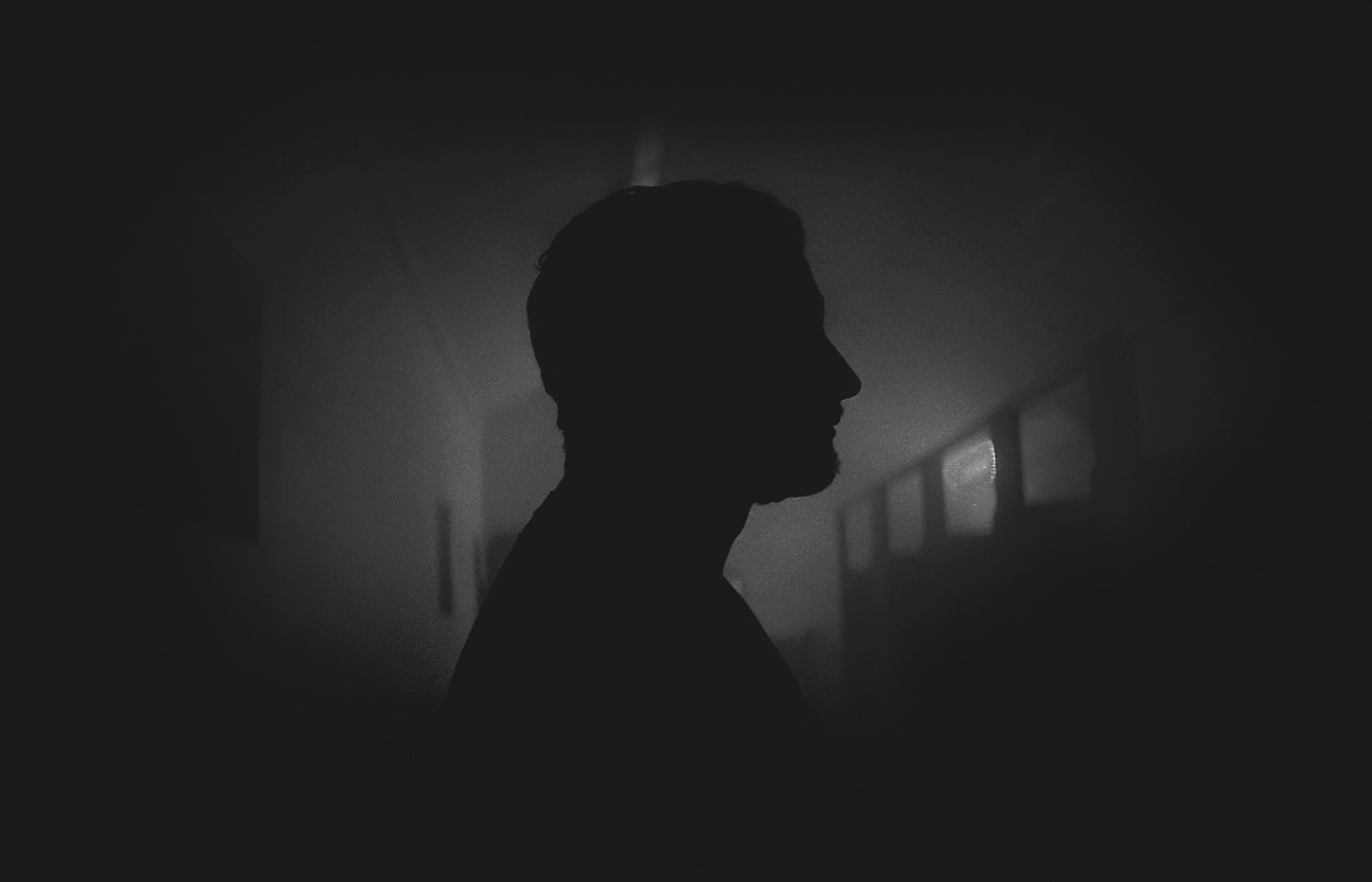 Mysterious Silhouette of a Person