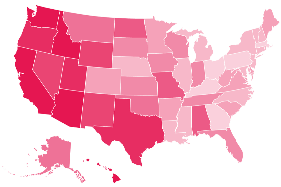 Map of the United States